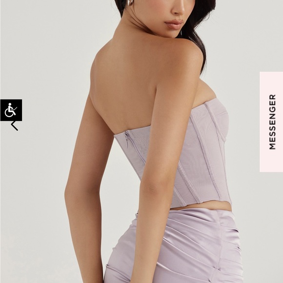 *SOLD* HOUSE OF CB Demi Grey Underwired Corset - Picture 2 of 6